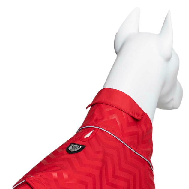 Lindo Softshell Red Stripe Küçük,Orta ve Büyük Irk Köpek Yağmurluğu Beden 1