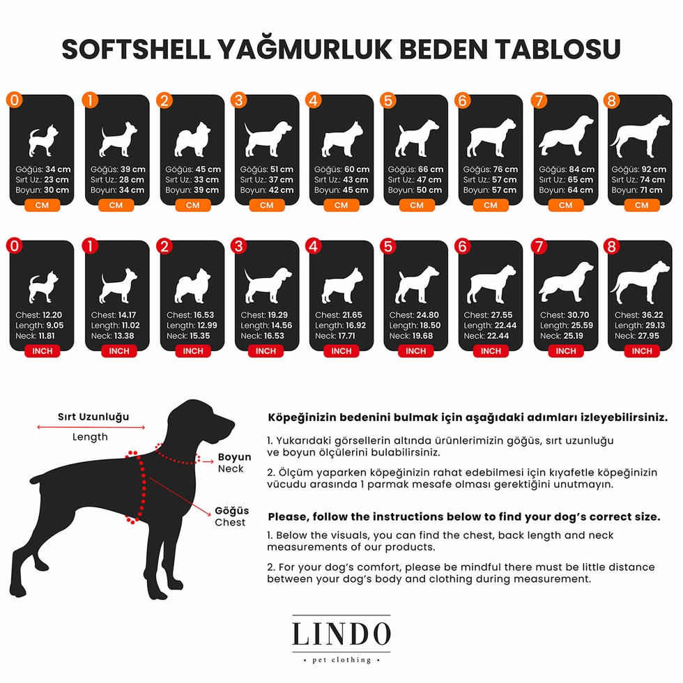Lindo Softshell Black Skull Küçük,Orta ve Büyük Irk Köpek Yağmurluğu Beden 1