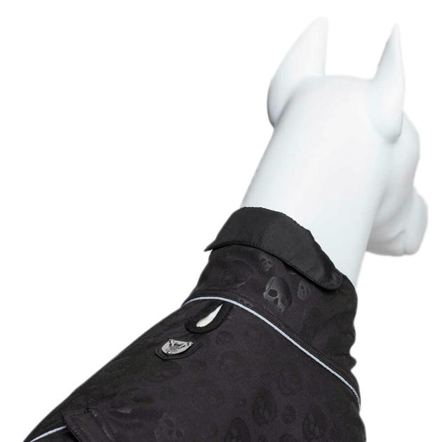 Lindo Softshell Black Skull Küçük,Orta ve Büyük Irk Köpek Yağmurluğu Beden 4