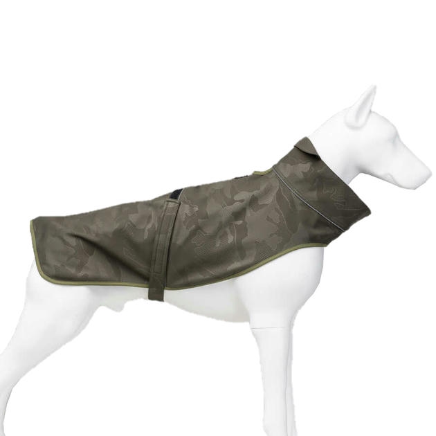 Lindo Softshell Army Green Küçük,Orta ve Büyük Irk Köpek Yağmurluğu Beden 4