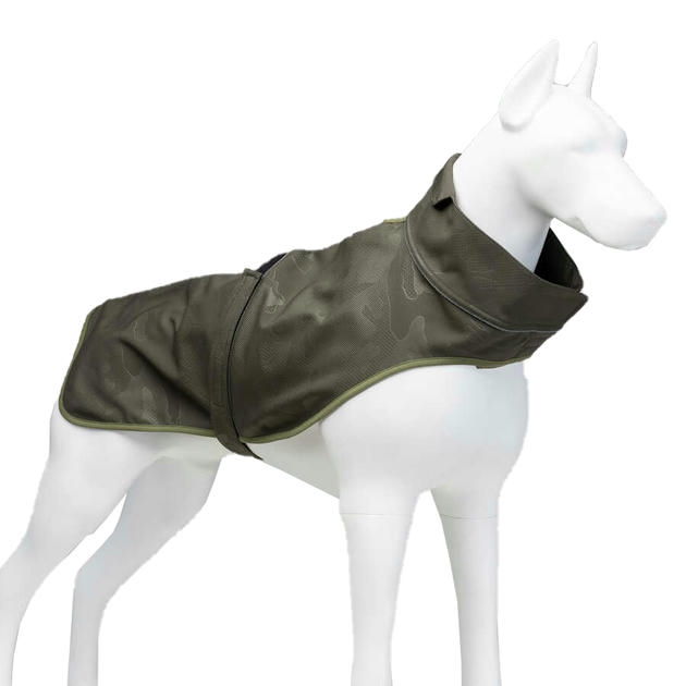 Lindo Softshell Army Green Küçük,Orta ve Büyük Irk Köpek Yağmurluğu Beden 4