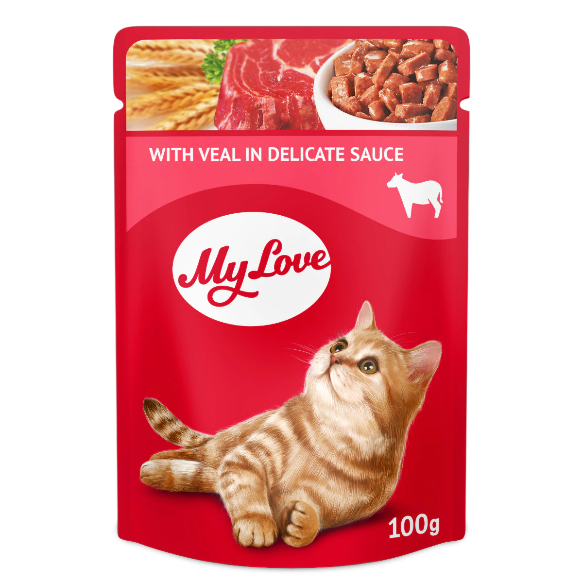 My Love Sos İçinde Dana Etli Pouch Kedi Maması 100 Gr