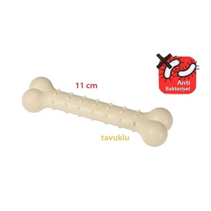 Karlie Plastik Tavuk Eti Aromalı Köpek Çiğneme Kemiği 11cm