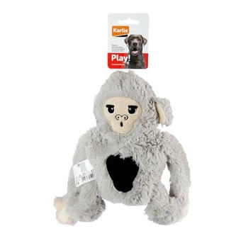 Karlie Peluş Maymun Köpek Oyuncağı 21cm (Gri)