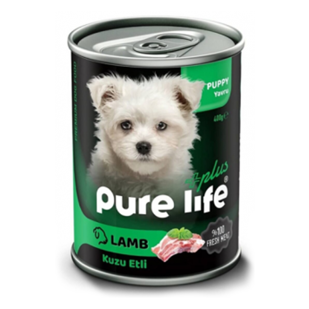 Pure Life Plus Kuzu Etli Yavru Köpek Konservesi 400 gr