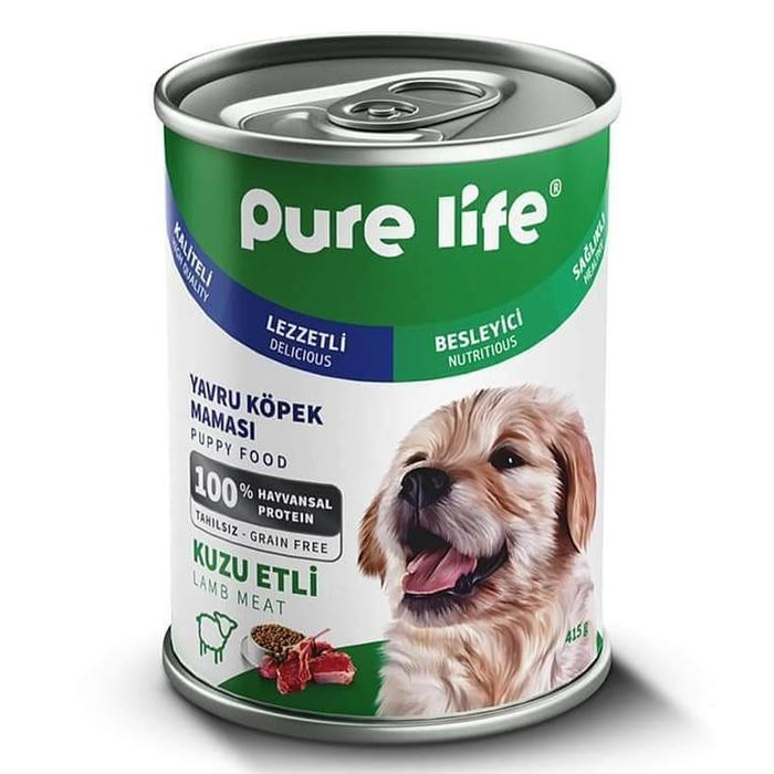 Pure Life Kuzu Etli Yavru Köpek Konservesi 400 gr
