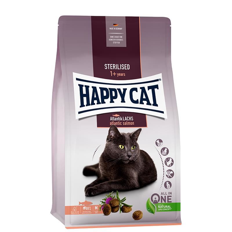 Happy Cat Steril Atlantic Lachs Somonlu Kısır Kedi Maması 4 kg