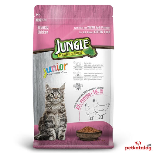 Jungle غذای بچه‌گربه با مرغ 500 گرم