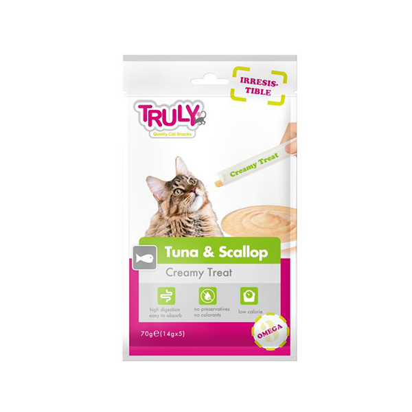 Truly Ton ve Deniztaraklı Kedi Pudingi 5x14 Gr