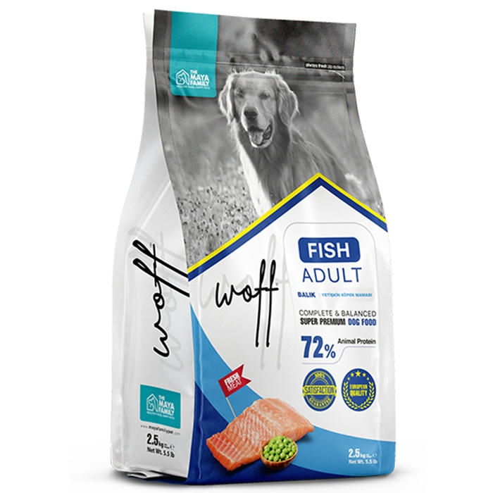 Woff Balık Etli Yetişkin Köpek Maması 2.5 Kg