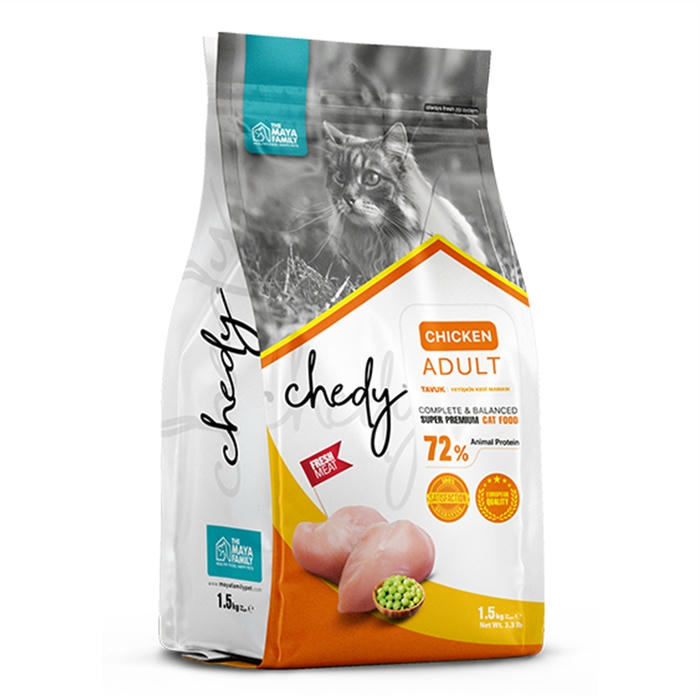 Chedy Tavuklu Yetişkin Kedi Maması 1.5 Kg