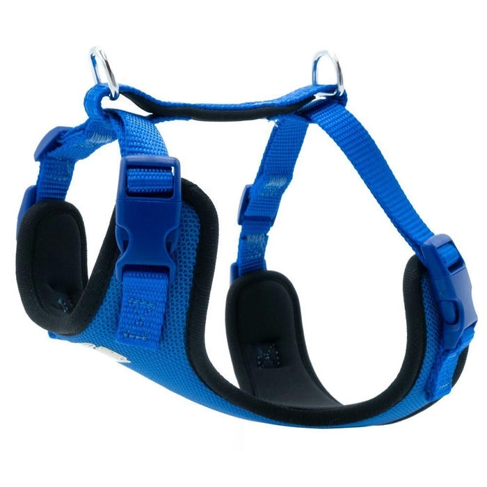 Doggie Havalı Dokumadan El Yapımı Köpek Göğüs Tasması L-2x55-65cm - Royal Blue