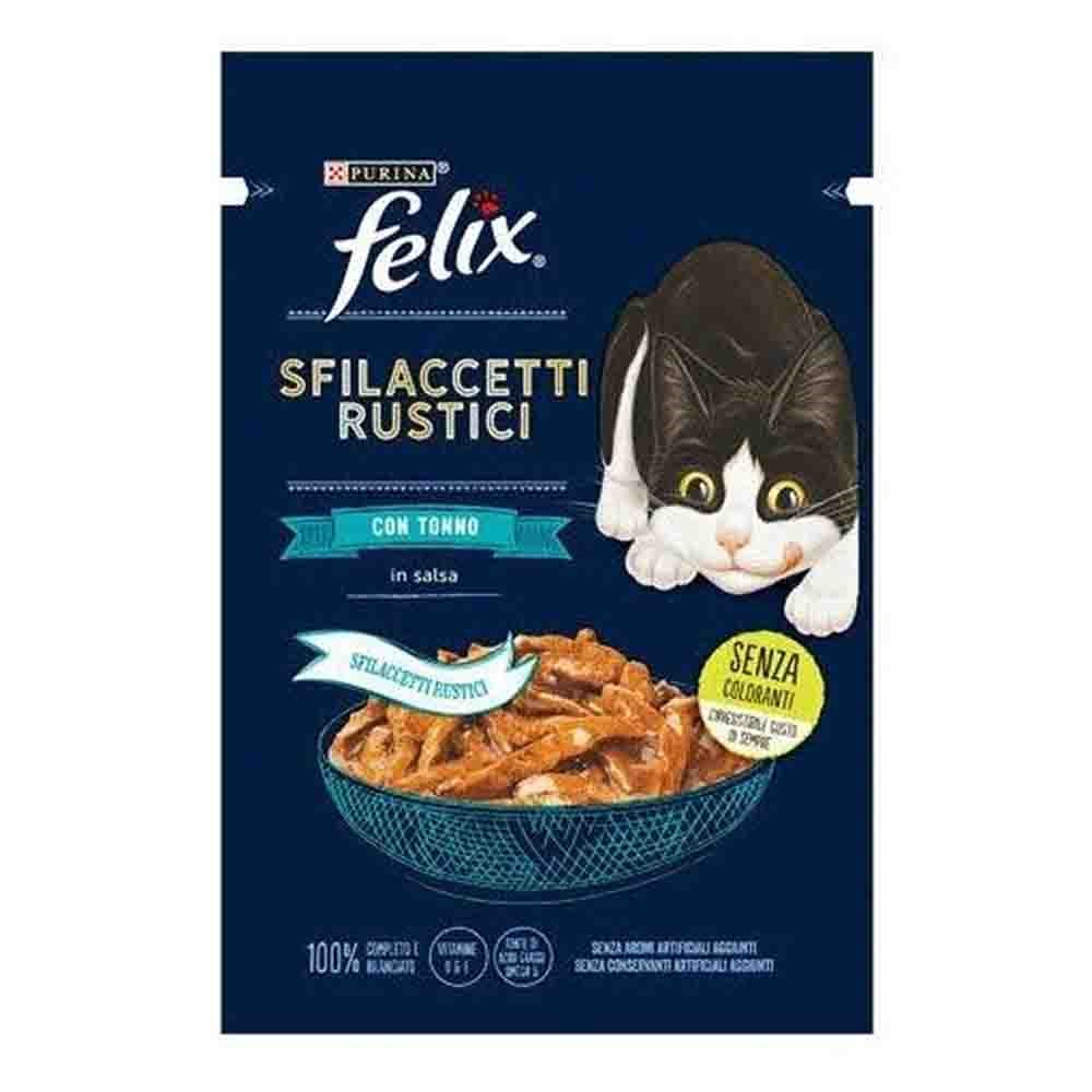 Felix Sos İçinde Ton Balıklı Lezzetli Et Dilimleri Yetişkin Kedi Konservesi 80gr