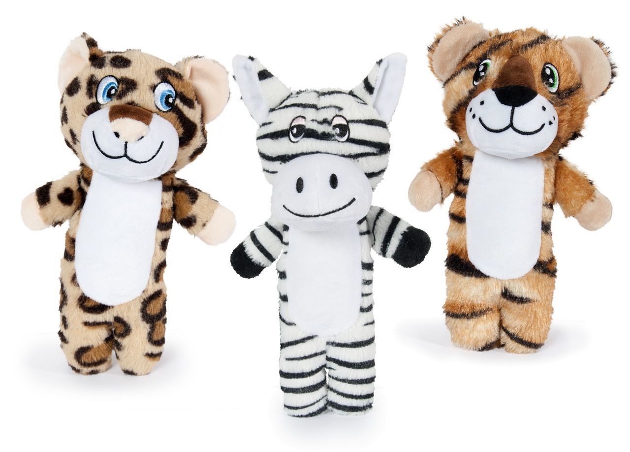 Karlie Peluş Köpek Oyuncağı 23cm (Karışık Desenli/Kahverengi)