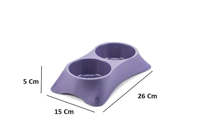 Kyane Lux Kedi Mama - Su Kabı 26x15cm (Karışık Renklerde)