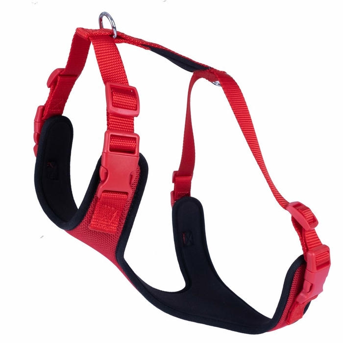Doggie ADGT-XL Kırmızı Havalı Dokuma Göğüs Tasması 2.5x65-75 Cm