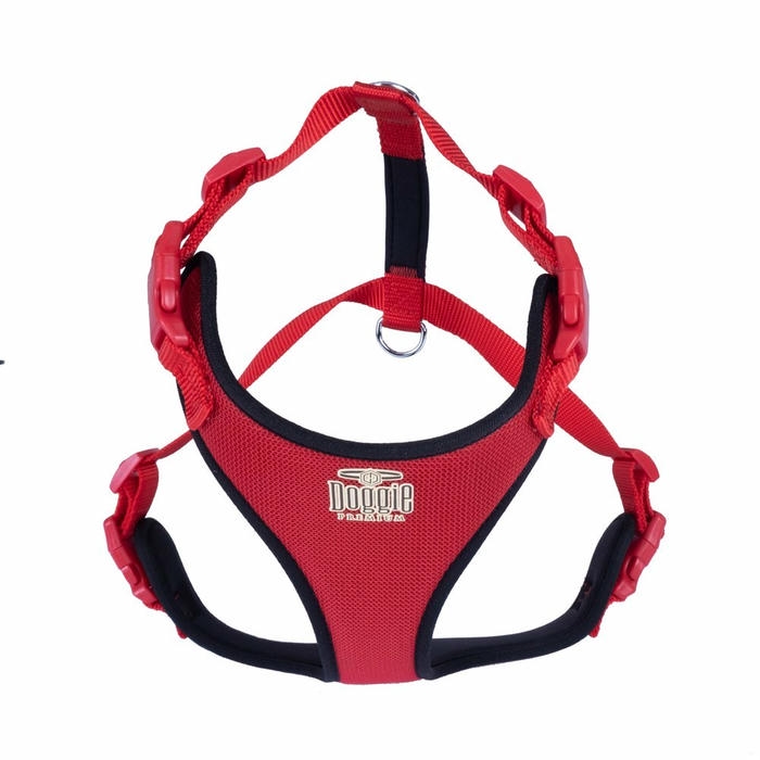 Doggie ADGT-XL Kırmızı Havalı Dokuma Göğüs Tasması 2.5x65-75 Cm