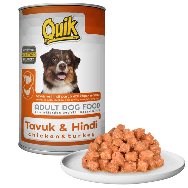Quik Tavuk ve Hindili Köpek Konservesi 415 gr