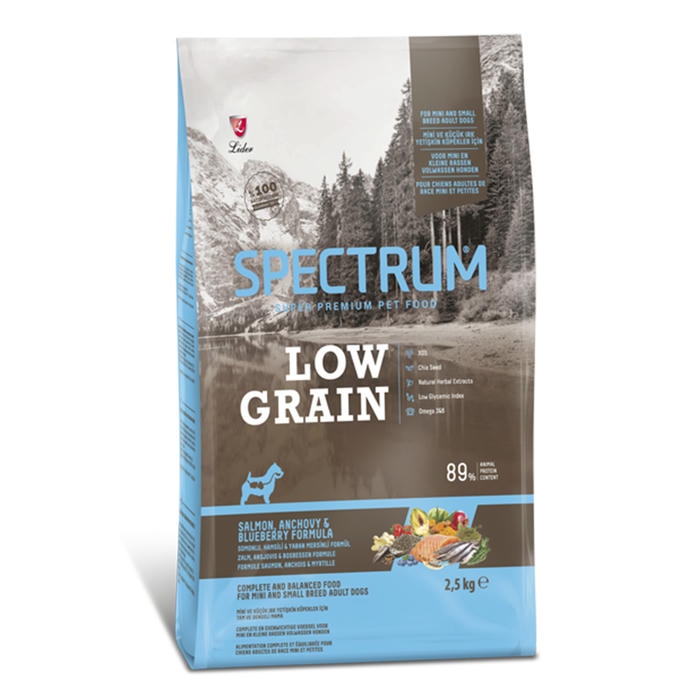 Spectrum Düşük Tahıllı Somon&Hamsili Küçük Irk Yetişkin Köpek Maması 2,5Kg