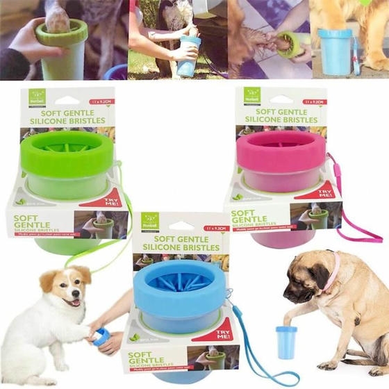 Nunbell Pati Temizleme Ve Köpek Ayak Yıkama Aparatı Büyük (Karışık Renklerde)