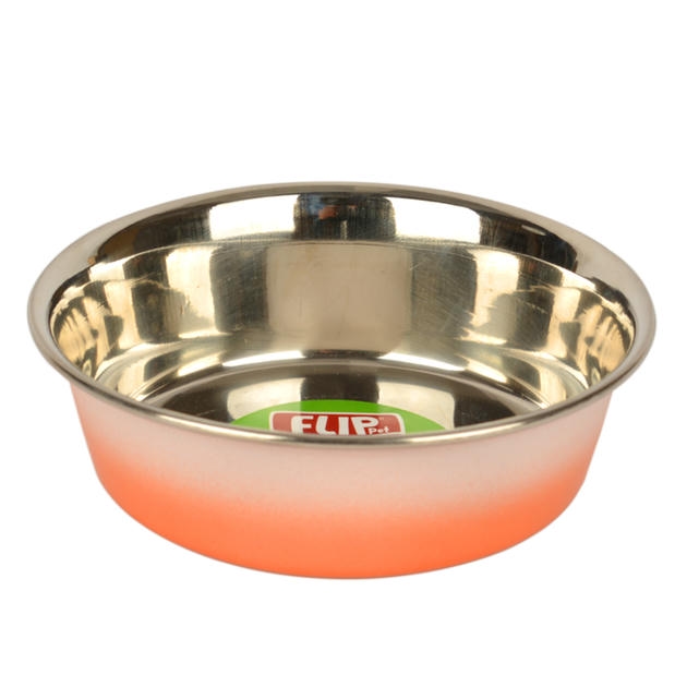Flip Çift Renkli Çelik Mama Kabı 20 cm