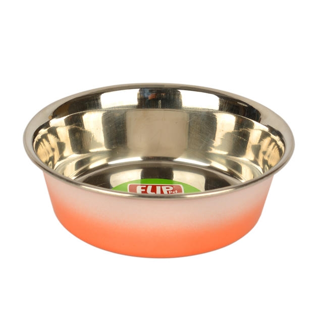 Flip Çift Renkli Çelik Mama Kabı 16 cm