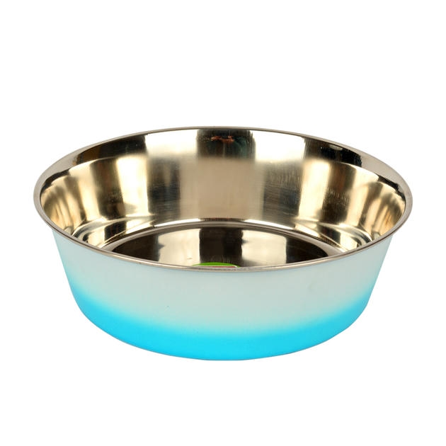 Flip Çift Renkli Çelik Mama Kabı 16 cm