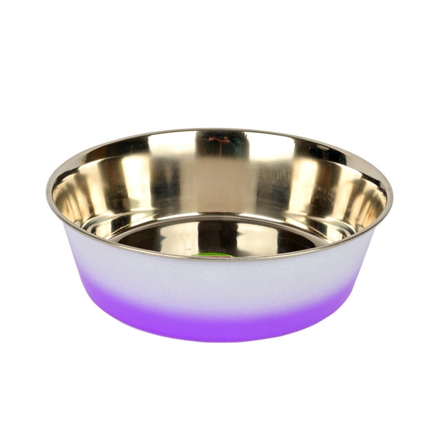 Flip Çift Renkli Çelik Mama Kabı 13 cm