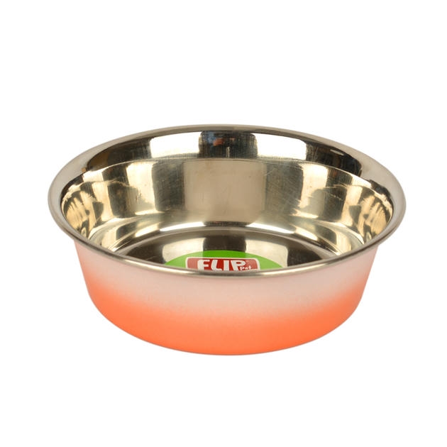 Flip Çift Renkli Çelik Mama Kabı 13 cm