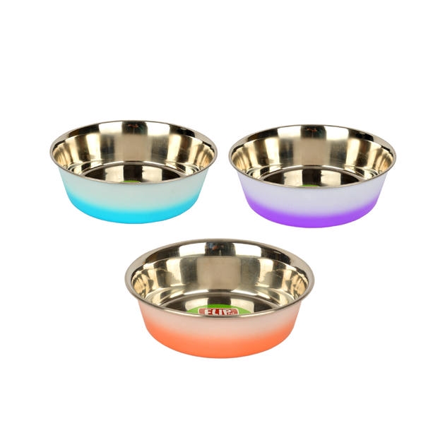 Flip Çift Renkli Çelik Mama Kabı 11 cm (250ml)