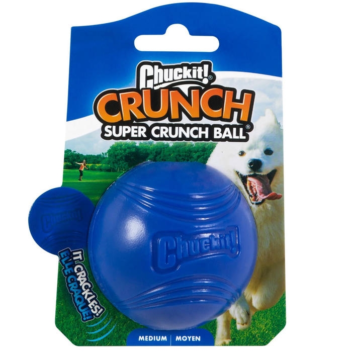 ChuckIt! Super Crunch Ball Hışırtılı Köpek Oyun Topu (6.4 cm - Medium)
