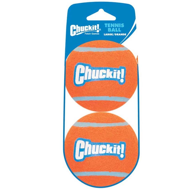 ChuckIt! 2'li توپ بازی تنیس سگ (8 cm - بزرگ)