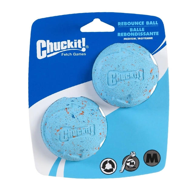 ChuckIt! Rebounce Ball 2'li توپ بازی سگ دوستدار محیط زیست (6.5cm - متوسط)