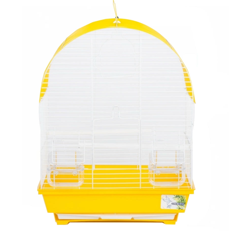 Ewox Oval Çatılı Orta Boy Kuş Kafesi 40x63x31cm (Karışık Renklerde)
