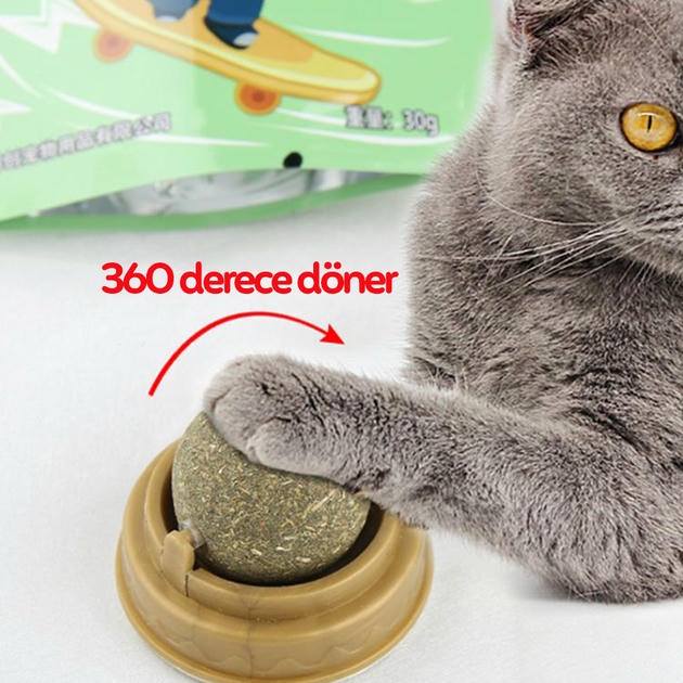 Toys Catnipli Doğal Kedi Yalama Topu 6 Cm