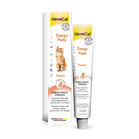 GimCat Energy Enerji Yükseltici Şekersiz Kedi Macunu 50gr