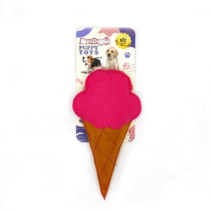 EuroDog Puppy Pet Toys Fuşya Dondurma Şeklinde Köpek Oyuncağı