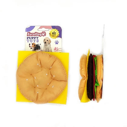 EuroDog Puppy Pet Toys Hamburger Köpek Oyuncağı