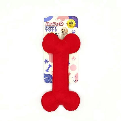 EuroDog Puppy Pet Toys Kemik Kırmızı Köpek Oyuncağı