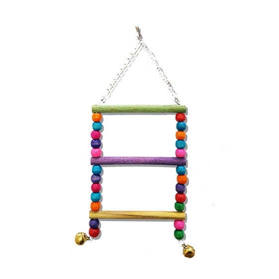 EuroBird Renkli Boncuklu Merdiven Kuş Oyuncağı 10x23cm