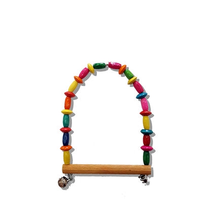 EuroBird Kuş Oyuncağı Boncuklu Oval Kuş Salıncağı