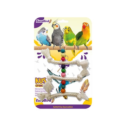 EuroBird Kuş Oyuncağı Üçlü İp Merdiven