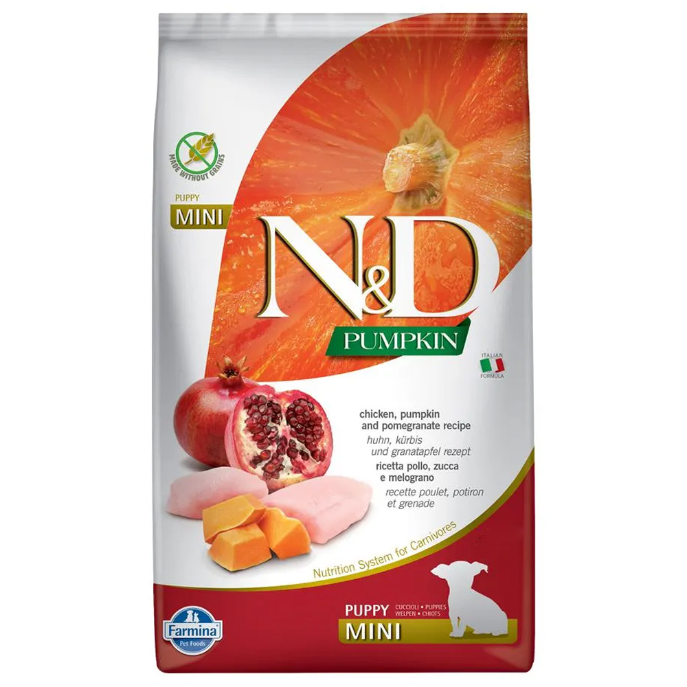 N&D Pumpkin - Tavuklu, Balkabaklı ve Narlı Küçük Irk Yavru Köpek Maması 800gr