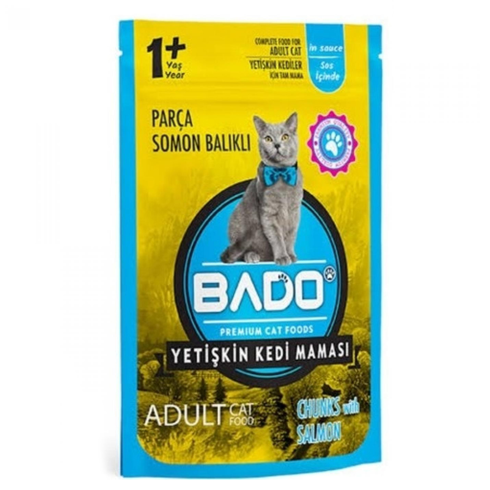 Bado Yetişkin Kediler İçin Somon Balıklı Yaş Mama 85gr