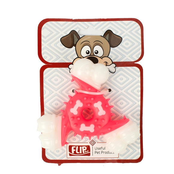 Flip Plastik Dental Ufo Köpek Diş Kaşıma Oyuncağı 11 cm