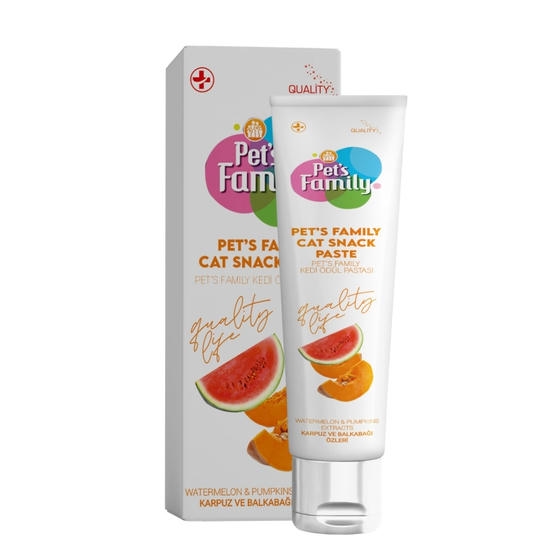 Pets Family Karpuzlu&Balkabaklı Kedi Ödül Macunu 30 gr
