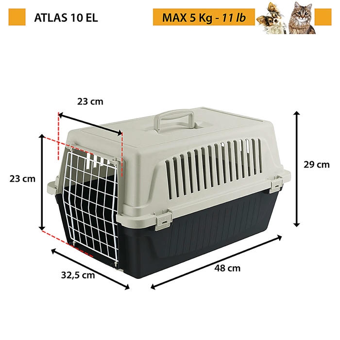 Ferplast Atlas 10 Kedi ve Küçük Köpek El Taşıma Çantası (Karışık Renklerde)