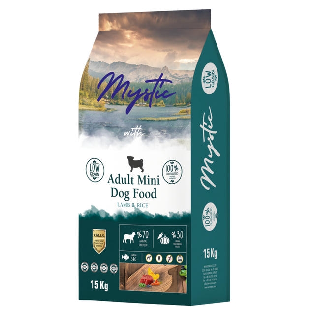 Mystic Az Tahıllı Kuzu Etli Küçük-Orta Irk Yetişkin Köpek Maması 15 Kg