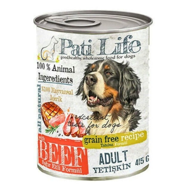 Pati Life Sığır Etli Yetişkin Köpek Konservesi 415 gr