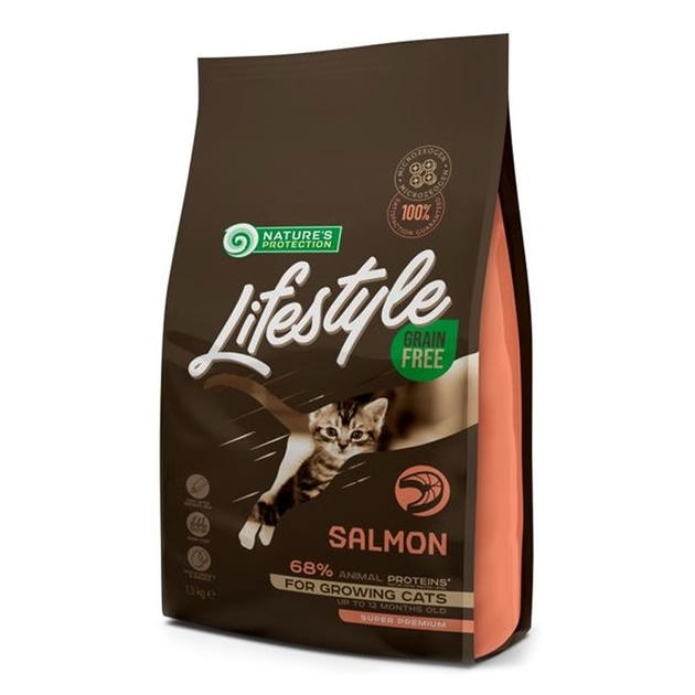 Nature's Protection Lifestyle Somonlu Tahılsız Yavru Kedi Maması 1,5kg